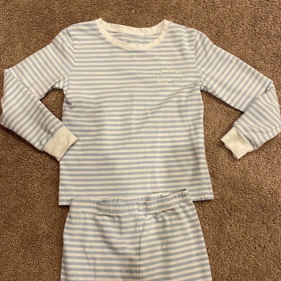 Morgan Lane Mini striped blue and white pajamas, size 6 kids - Picture 2 of 4